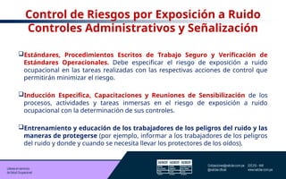 Prevención de Riesgos por Ruido y Radiación en el Ambiente Laboral | PPTX