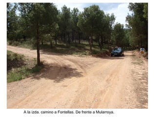 A la izda. camino a Fontellas. De frente a Mularroya.
 