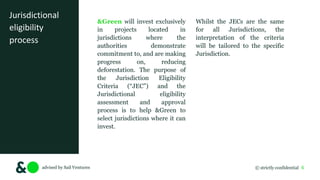 Investing in Inclusive Agriculture, Protecting Forests