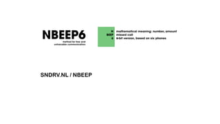 SNDRV.NL / NBEEP
 