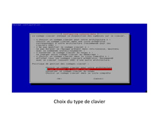 Choix du type de clavier
 