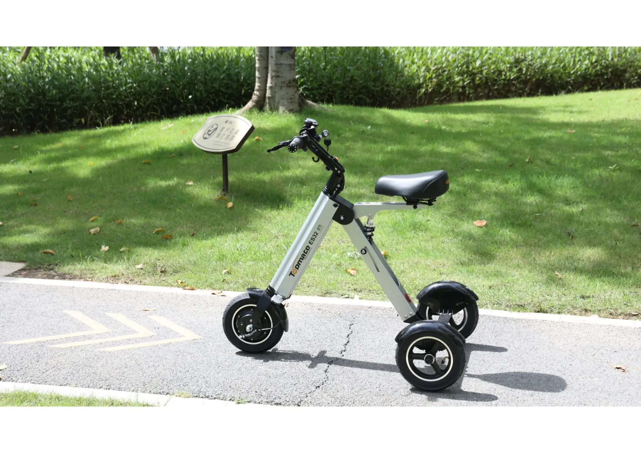 TopMate ES35 Folding 3-Wheel Mobility Scooter For Seniors – 250W, 36V, Gray