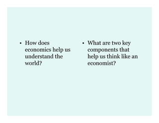 2 Scarcity, Opportunity Cost, Trade Offs, & Ppc