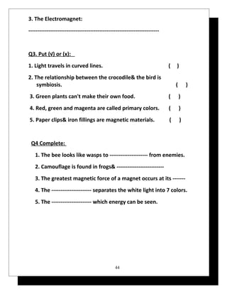 2 science worksheets p5 2015
