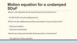 Comprehensive Guide to SDOF Dynamic Load Analysis PDF | PDF