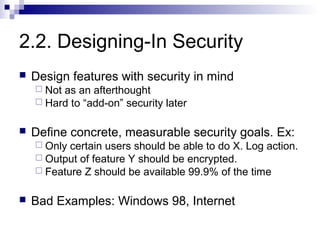 2 secure systems design | PPT