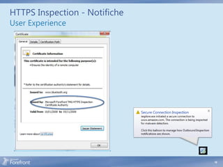 HTTPS Inspection - Notifiche
User Experience




                               18
 
