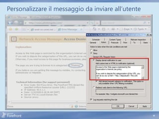 Personalizzare il messaggio da inviare all’utente




                                   HTML tags




                                                    35
                                                         35
 