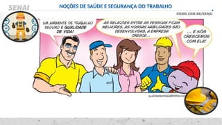 NOÇÕES DE SAÚDE E SEGURANÇA DO TRABALHO
 