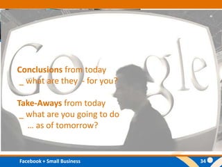 Conclusions from today _ what are they  - for you?Take-Aways from today _ what are you going to do       … as of tomorrow?