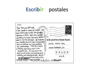 Escribir postales