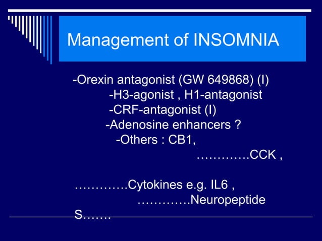 Sleep Medicine - updated management - Dr.Tarek Asaad | PPT