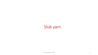 Slub yarn
R Chatopadhyay IITD 24 3
 