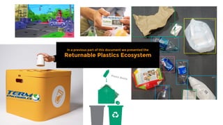 In a previous part of this document we presented the
Returnable Plastics Ecosystem
 