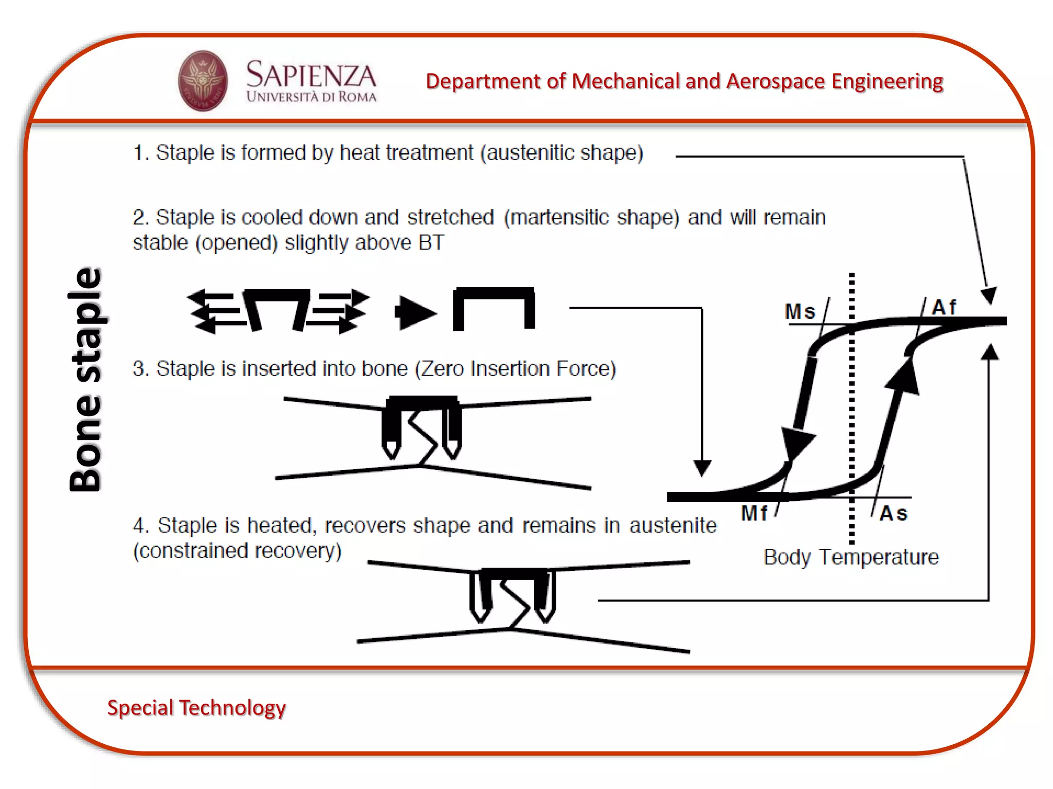 Department of Mechanical and Aerospace Engineering
Special Technology
Bonestaple
 