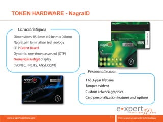 TOKEN HARDWARE - NagraID

 Caractéristiques




                       Personnalisation
 