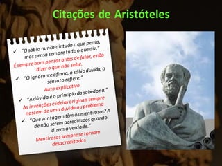 Citações de Aristóteles
 