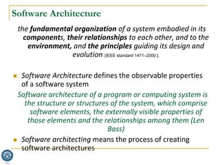 Software Architecture | PPT