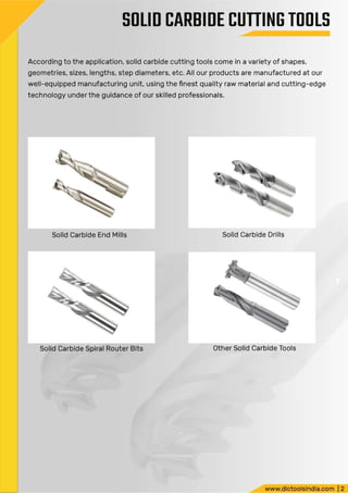 Solid Carbide Cutting Tools Exporters
