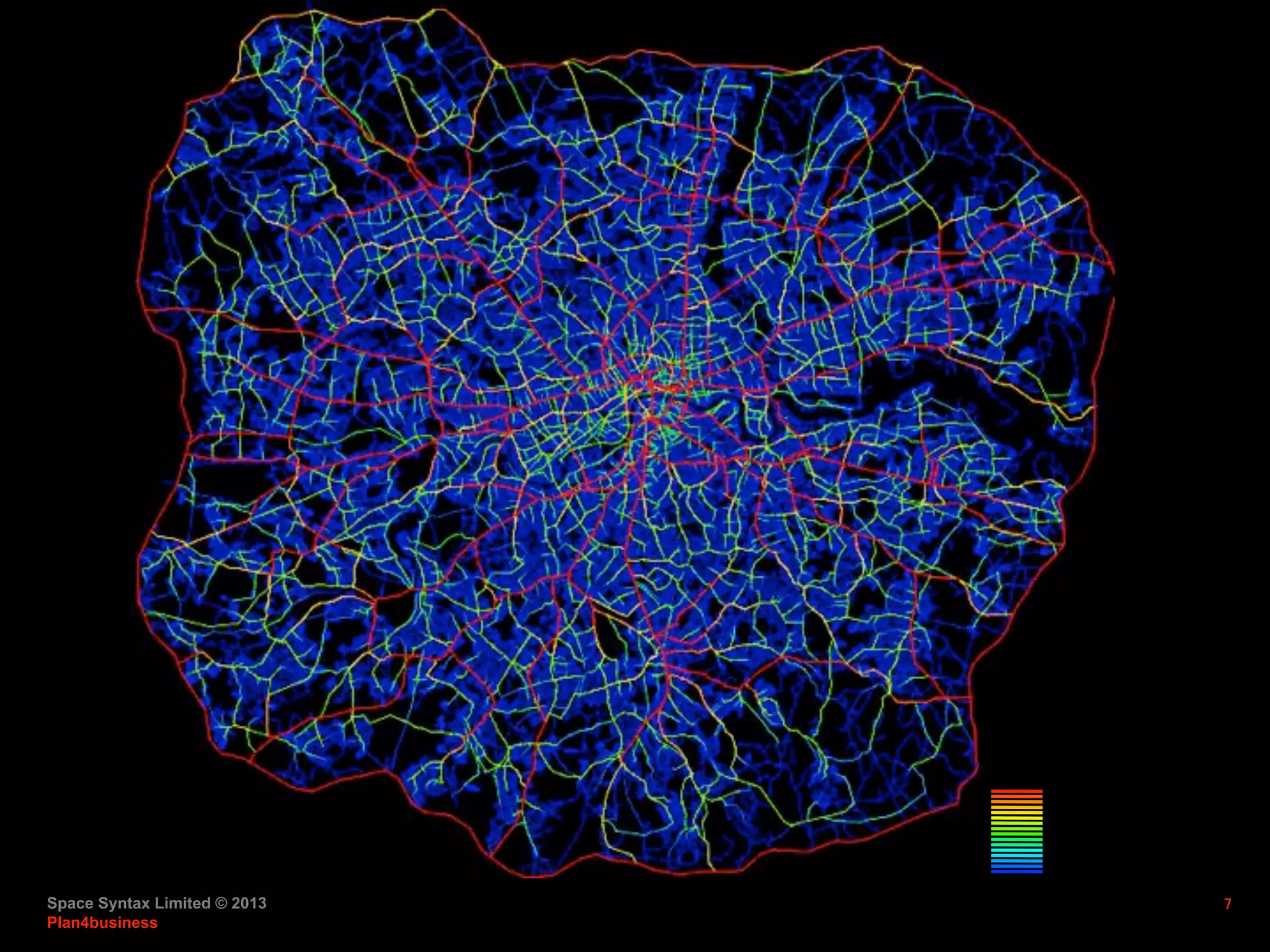 Space Syntax Limited © 2013
Plan4business
7
Spatial Accessibility
High
Low
London                      
 
