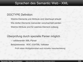 Praktisch jedes Datenmodell kann nach XML  serialisiert  werden. 