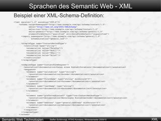 Sprachen des Semantic Web - XML XML-Elemente Beginnen mit einem  Start-Tag 