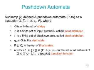 Two Stack Pda 2-stack-Push Down Automata(PDA)_TOComp.ppt