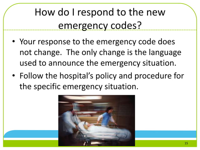 The new emergency codes what you should know | PPT