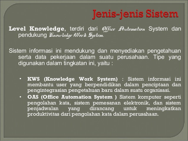 PENGERTIAN ANALISIS SISTEM INFORMASI