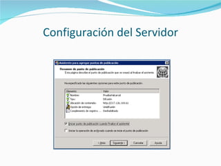Configuración del Servidor
 