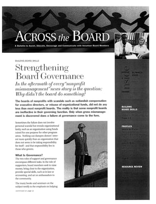 2. strengthening board governance