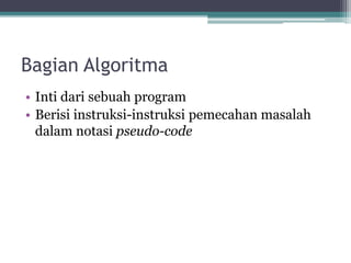 2 struktur dasar algoritma dan notasi algoritmik pseudo-code | PPT