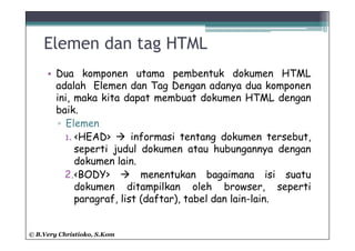 2.struktur dasar html (ok) | PPT