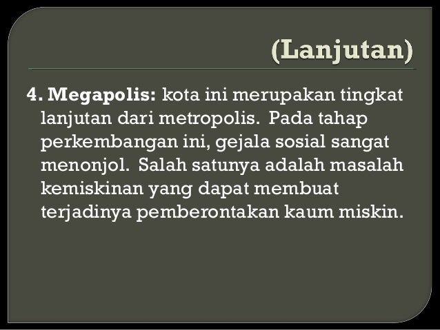 Struktur Sosial Kota