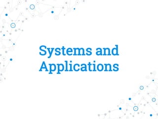 Systems and
Applications
 