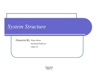 OS - System Structure | PPT