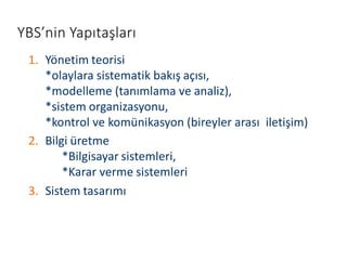 Yönetim Bilişim Sistemleri | PPT