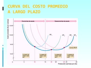 CURVA DEL COSTO PROMEDIO
A LARGO PLAZO
 