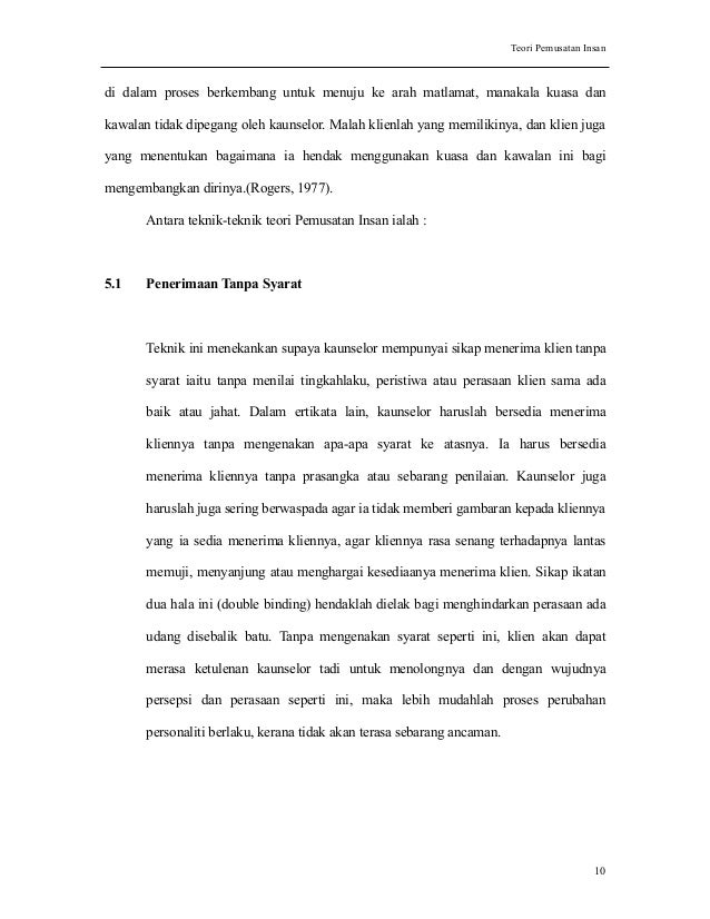 2 Teori Pemusatan Insan