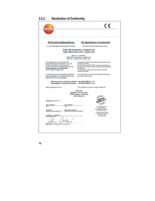 12
3.2.3. Declaration of Conformity
 