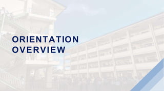 ORIENTATION
OVERVIEW
 