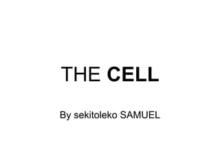 THE CELL
By sekitoleko SAMUEL
 