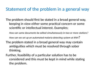 discussion on the research problem and its components | PPTX