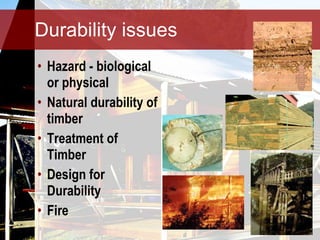 Timbers Durability Example 2. timber as a sustainable building material | PPT