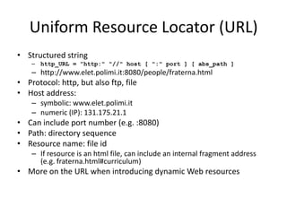 Web technologies: HTTP | PPTX