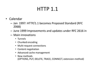 Web technologies: HTTP | PPTX