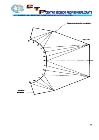 QUADRADO PARA REDONDO INCLINADO A 45º - CONTINUAÇÃO
85
 