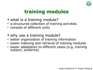 2.Description of Training Modules | PPT