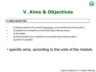 2.Description of Training Modules | PPT