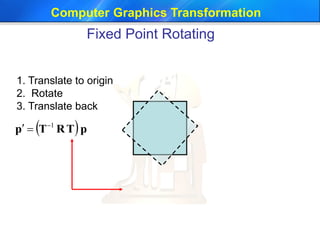 2 transformation computer graphics | PDF